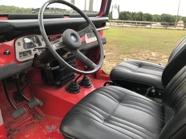 1978 Red Toyota Land Cruiser Convertible