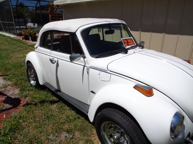 1978 White Volkswagen Beetle - Classic Convertible