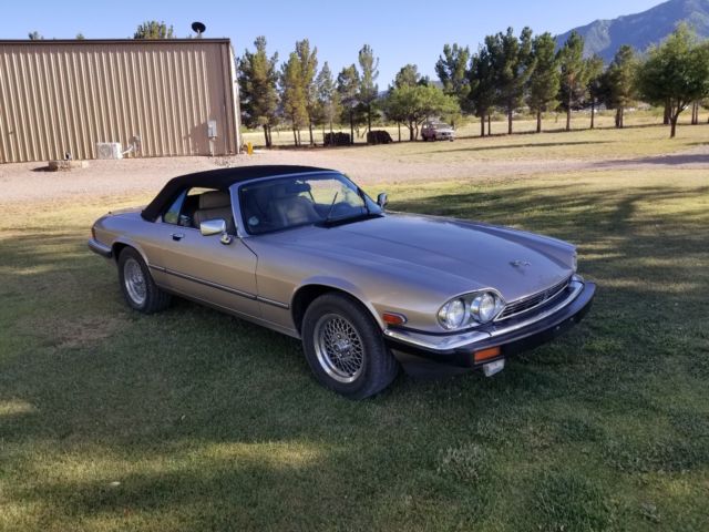 1991 Champagne metallic Jaguar XJS Convertible