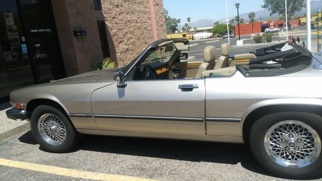 1991 Champagne metallic Jaguar XJS Convertible
