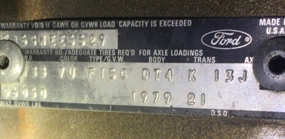 1979 Brown Ford F-150 Standard Cab Pickup