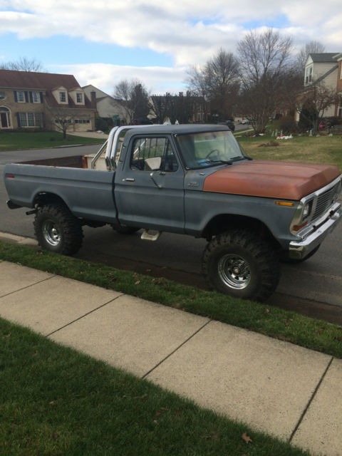 1979 Blue Ford F-250 Standard Cab Pickup