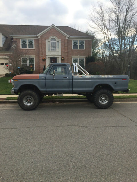 1979 Blue Ford F-250 Standard Cab Pickup