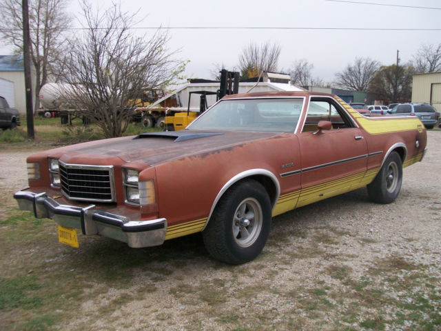 1979 Bronze/Yellow Ford Ranchero Car/Truck