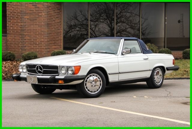 1979 White Mercedes-Benz SL-Class Convertible