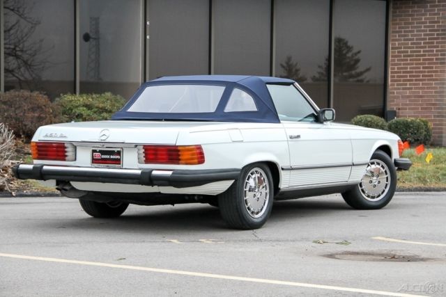 1979 White Mercedes-Benz SL-Class Convertible