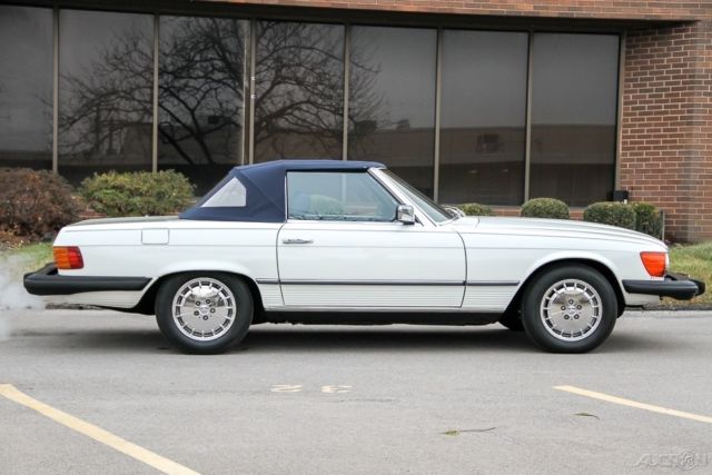 1979 White Mercedes-Benz SL-Class Convertible