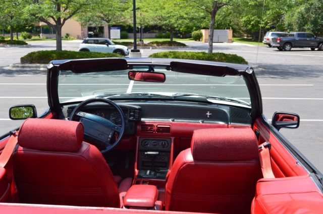 1991 White Ford Mustang Convertible
