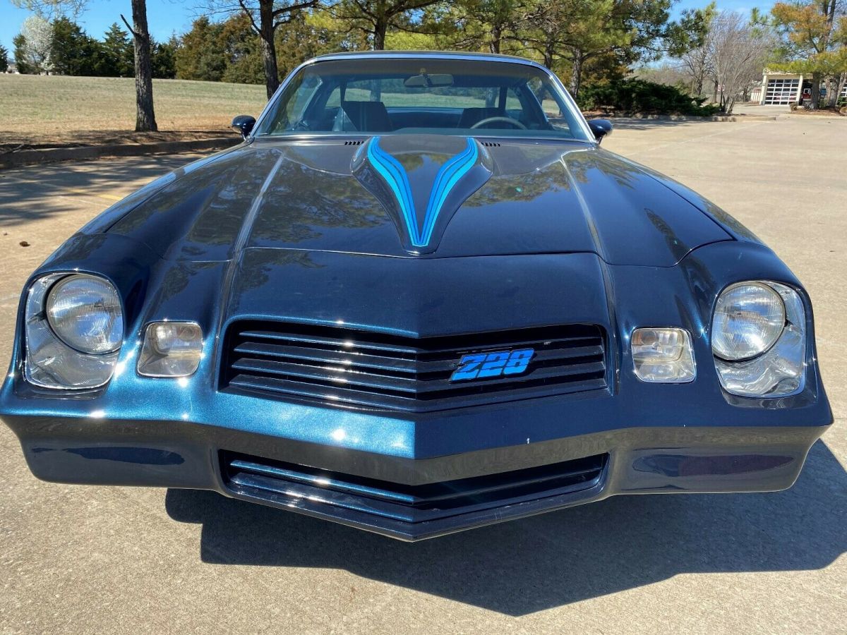 1980 Blue Chevrolet Camaro
