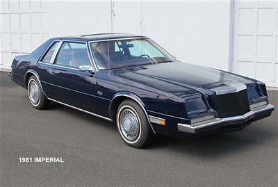 1981 Blue Chrysler Imperial Coupe