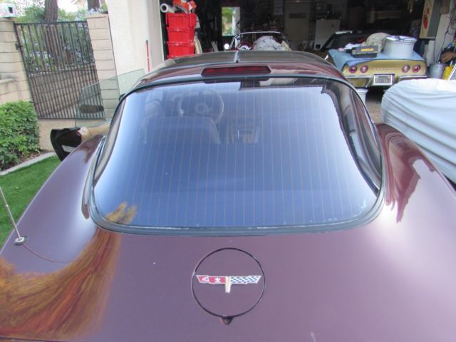 1980 Burgundy Chevrolet Corvette Coupe