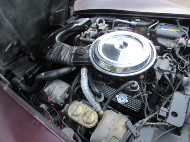 1980 Burgundy Chevrolet Corvette Coupe