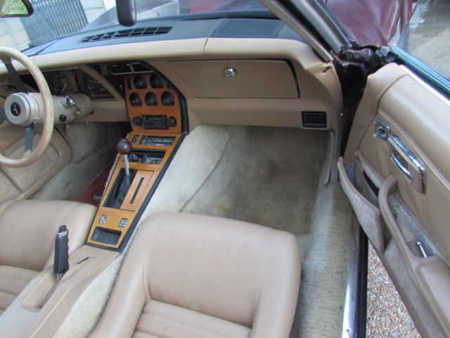 1980 Burgundy Chevrolet Corvette Coupe