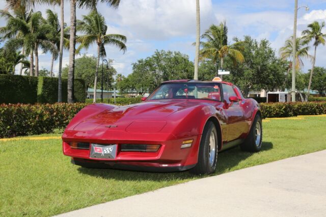 1981 Red Chevrolet Corvette Coupe