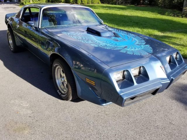 1981 Blue metallic flake Pontiac Trans Am Fastback