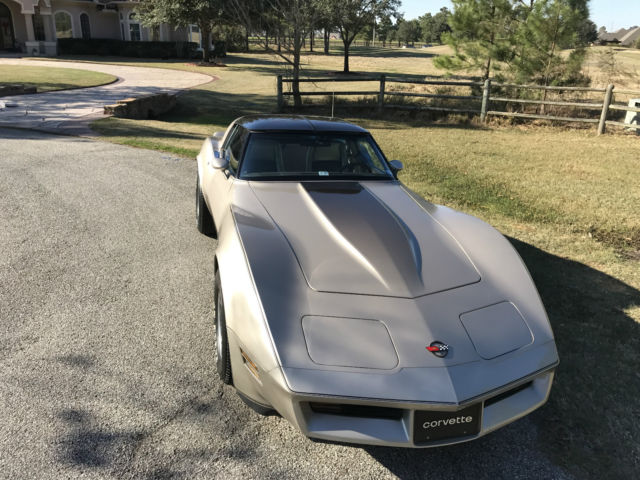 1982 Silver Chevrolet Corvette Coupe