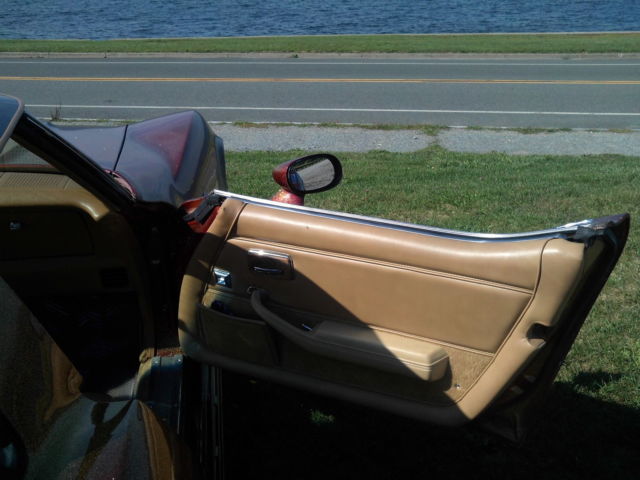 1982 candy apple red with gold flake Chevrolet Corvette Coupe
