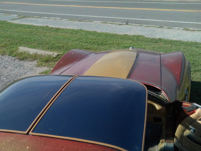 1982 candy apple red with gold flake Chevrolet Corvette Coupe