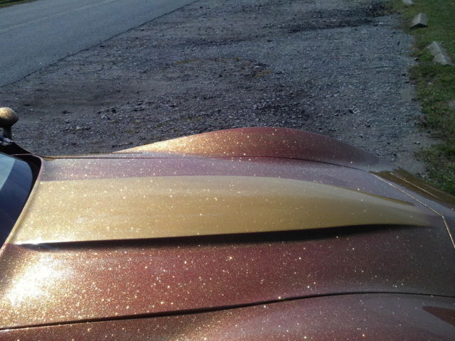 1982 candy apple red with gold flake Chevrolet Corvette Coupe