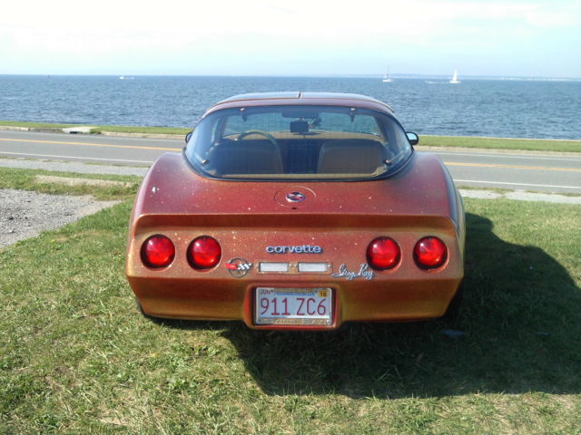 1982 candy apple red with gold flake Chevrolet Corvette Coupe