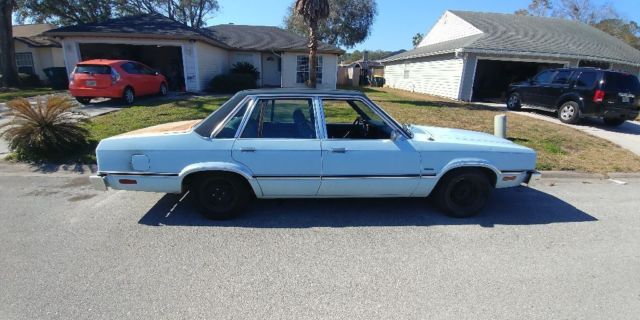 1982 Blue Ford Fairmont Sedan