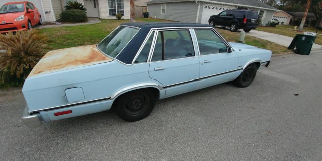 1982 Blue Ford Fairmont Sedan