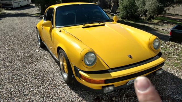 1982 Yellow Porsche 911 Coupe