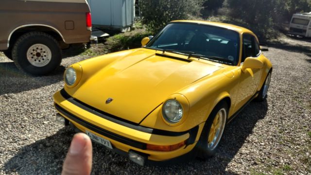 1982 Yellow Porsche 911 Coupe
