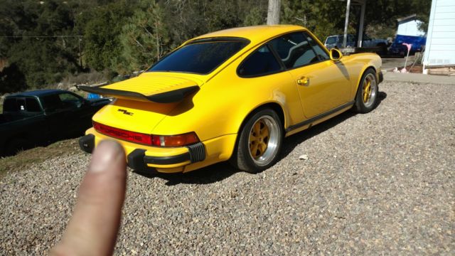1982 Yellow Porsche 911 Coupe