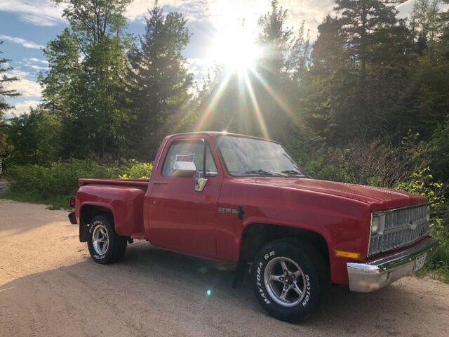 1982 Red Chevrolet C-10 Standard Cab Pickup