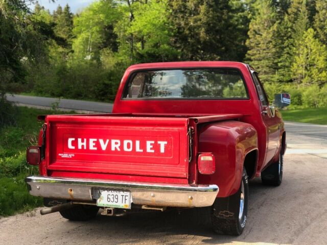 1982 Red Chevrolet C-10 Standard Cab Pickup