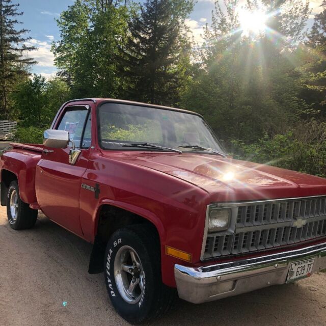 1982 Red Chevrolet C-10 Standard Cab Pickup