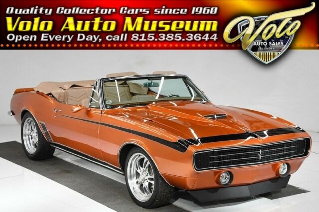 1967 Orange Chevrolet Camaro Convertible