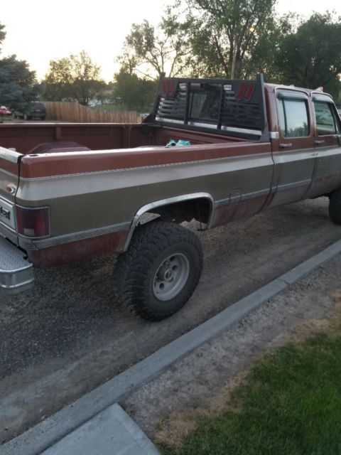 1983 Brown Chevrolet C/K Pickup 3500 Crew Cab Pickup