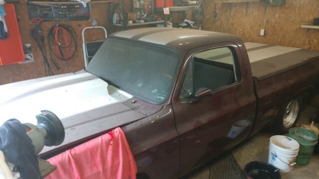 1983 Burgundy Chevrolet Other Pickups Standard Cab Pickup
