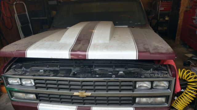 1983 Burgundy Chevrolet Other Pickups Standard Cab Pickup