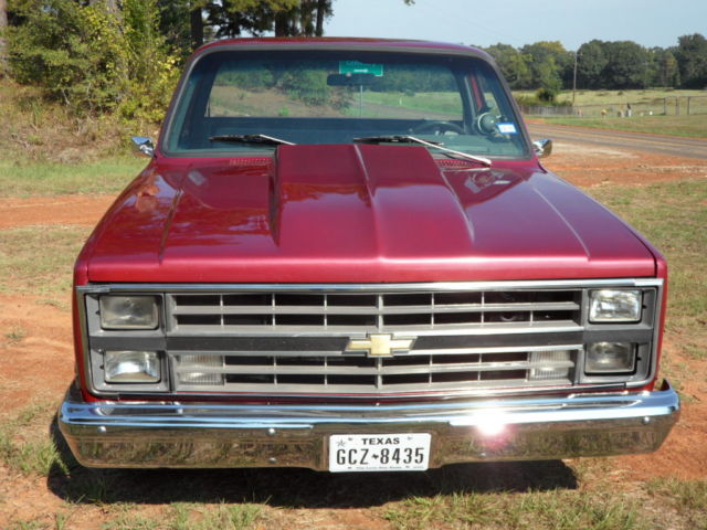1983 Burgandy-Pearl Chevrolet C-10 SWB