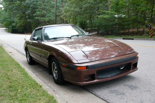 1983 Brown Mazda RX-7 Hatchback