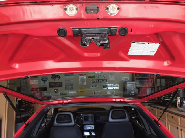 1983 Red Ford Mustang Hatchback
