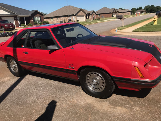 1983 Red Ford Mustang Hatchback