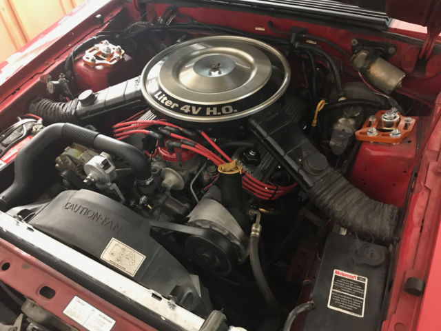 1983 Red Ford Mustang Hatchback