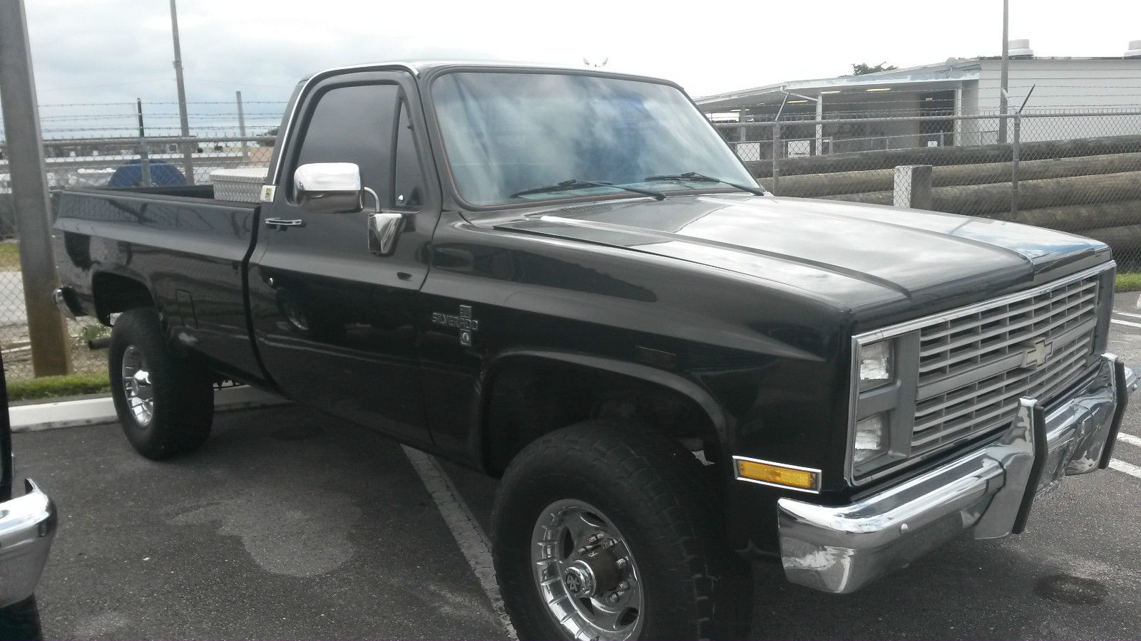 1984 Black Chevrolet C/K Pickup 3500 Cab &amp- Chassis