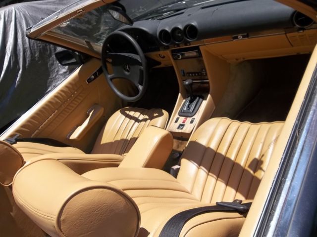 1984 Black Mercedes-Benz SL-Class Convertible