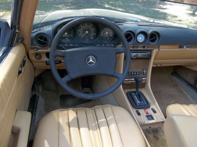 1984 Black Mercedes-Benz SL-Class Convertible