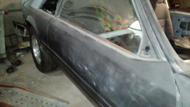1984 epoxy primer Ford Mustang Hatchback