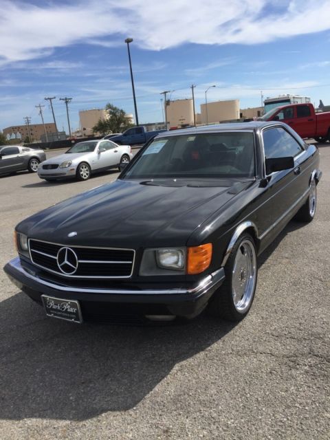 1984 Black Mercedes-Benz 500-Series Coupe