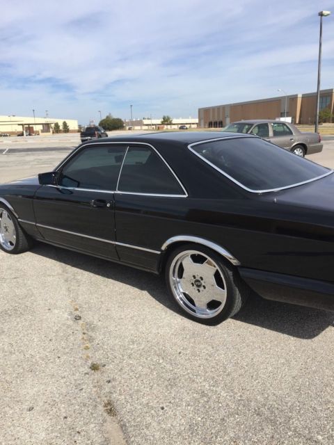 1984 Black Mercedes-Benz 500-Series Coupe