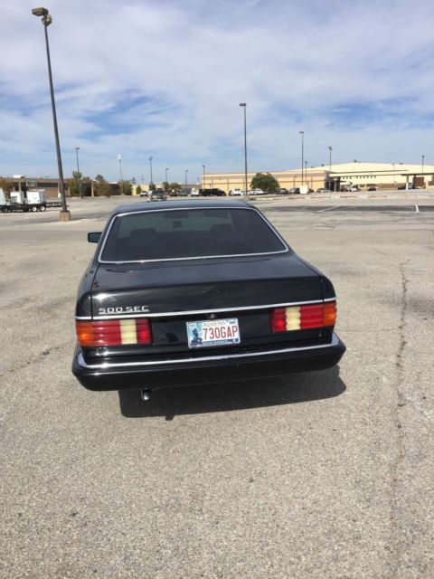 1984 Black Mercedes-Benz 500-Series Coupe