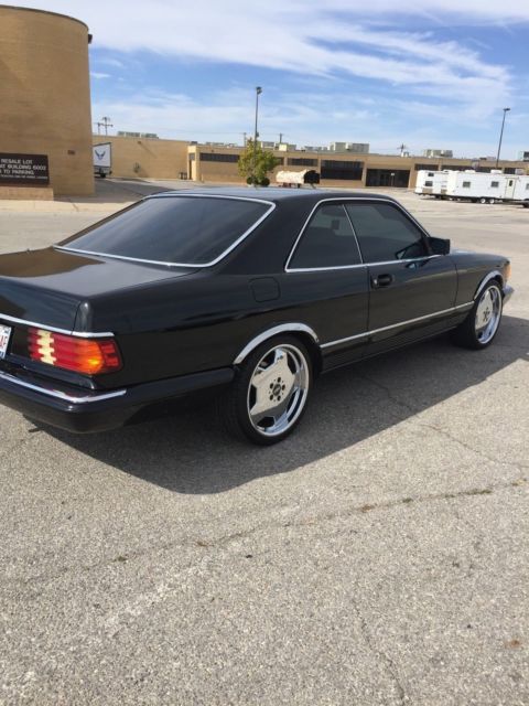 1984 Black Mercedes-Benz 500-Series Coupe