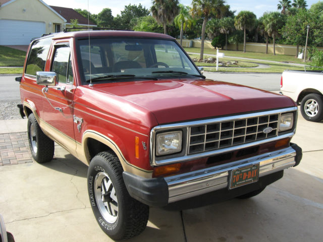1985 Red Ford Bronco